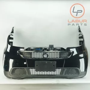 C451 08-15 Smart Fortwo Front Bumper Cover w/ Right & Left Fender Black BR533 - Picture 1 of 20