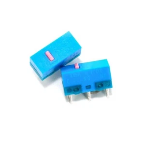 2Pcs HUANO Pink Dot Blue for Shell 0.74N Mouse Micro 3Pin 80 Million for - Picture 1 of 8