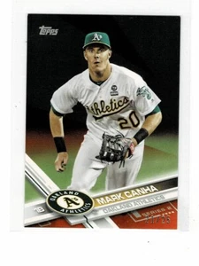 2017 TOPPS MINI ORANGE 369 MARK CANHA #d 9/25 OAKLAND A's - Picture 1 of 1