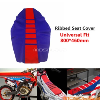Motorcycle MX Tranction Gripper Seat Cover Skin For CRF150R XR400 TTR230 RM85 - Image 1 of 4
