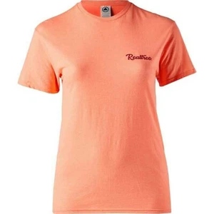 T-shirt donna REALTREE logo corna testa di cervo - arancione corallo - PICCOLA ufficiale - Foto 1 di 11