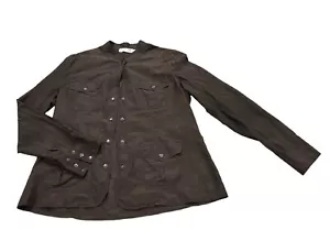Go by Go Silk Washable Silk Brown Button Detail Jacket Size M - Picture 1 of 3