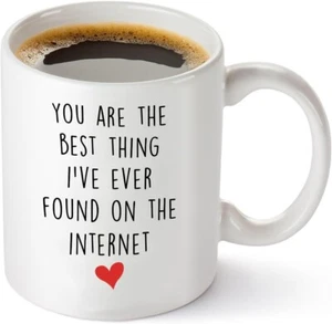 Funny Coffee Mug Husband - You're The Best Thing I've Ever Found On The Internet - Picture 1 of 2