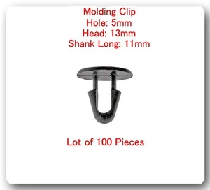 (Lot 100 Pc) Multi Purpose Molding Clip Retainer 90467-08004 Fits:Scion & Toyota - Foto 1 di 1