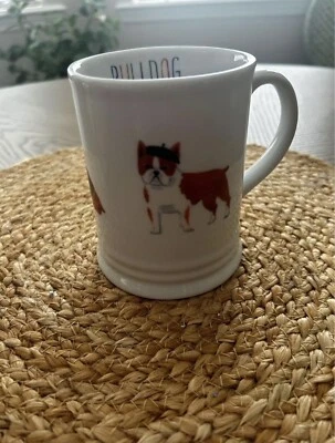 NEW Fringe Studio ENGLISH BULLDOG Coffee Mug Cup sweater Tophat - Image 1 of 4