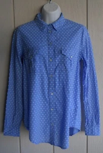 Damen S Victoria's Secret Chenille Punkte Knopfleiste Langarmshirt Brustumfang 38" - Bild 1 von 10