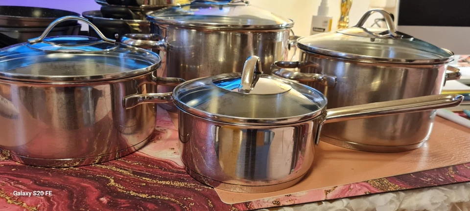 4 - er Set WMF Transtherm Kochtöpfe wie neu, für alle Herd- Typen ! - Bild 1 von 4