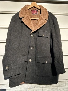 Vintage 70s Skaggerac Sportswear Brown Wool Coat Size XL - Picture 1 of 13