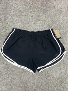 Nike Women’s Dri-FIT Running Shorts Size 1X BlackWhite 847761-010 - Picture 1 of 10