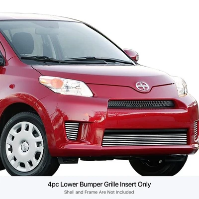 For Scion xD 2008-2013 APG 4-Pc Polished 8x6 mm Horizontal Billet Bumper Grille Foto 1 de 4