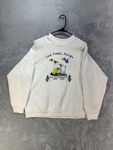 Vtg 90s RAF Chicksands Crewneck Sweater Military Animal Funny Army Grunge - Picture 1 of 6