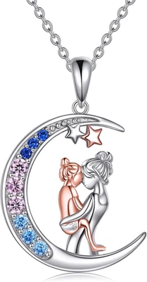 Collane a Goccia Infinity in Argento Sterling 925 per Donna, Collana Con Ciondol - Immagine 1 di 4