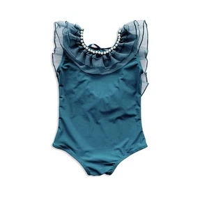 Mum nny Kids Swimsuit Girls One Piece Ruffles Children s Swimsuit Princes 493 - Picture 1 of 6