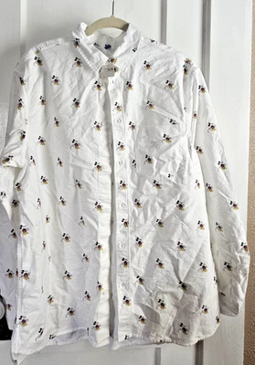 NUEVO CON ETIQUETAS H&M Camisa Dividida Hombres Talla Grande Disney Mickey Mouse Camisa Abotonada Foto 1 de 4