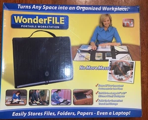 As Seen On Tv Nuevo WonderFILE Portátil 34" x 27" Estación de Trabajo Archivos Carpetas Papel - Imagen 1 de 5