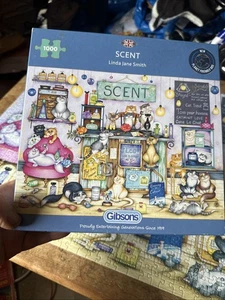 Bin SCENT BY LINDA JANE SMITH 1000 PIECE GIBSONS JIGSAW PUZZLE - Picture 1 of 10