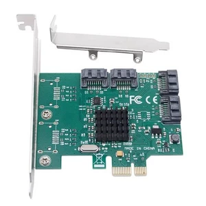 SATA PCIE Erweiterungskartenadapter PCI Express X1 auf 4 Port SATA3.0 Contr7346 - Afbeelding 1 van 6
