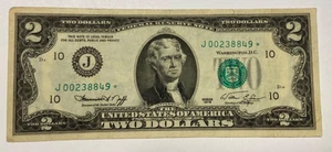 1976 $2 *Star Note. Fr# 1935J* Kansas City. Scarcer *Star Note - Picture 1 of 7
