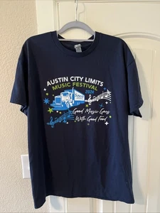 Gildan Austin City Limits Music Festival 2024. Blau Kurzarm Größe L - Bild 1 von 3