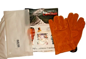 NIP LahChak Suede Cowhide Leather Welding Work Gloves 9-1/4"L X 4-3/4"W - Picture 1 of 3