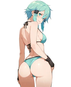 Sinon SAO GGO Waifu Anime Sticker 6" Car Decal Weatherproof - Picture 1 of 1