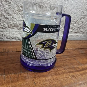 Tazza congelatore Baltimore Ravens 16 oz Duck House Sports Inc. Birra fredda soda nuova con etichetta - Foto 1 di 8