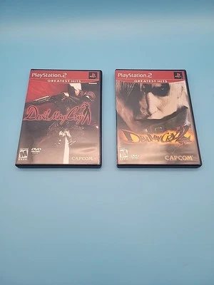 PS2, Devil May Cry 1 & Devil May Cry 2, Greatest Hits, Working, CIB - 2 Game Lot - Image 1 of 4