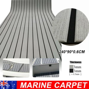 EVA Boat Flooring Boat Teak Decking Yacht Marine Carpet Mat Light Grey 90×240cm - Picture 1 of 12