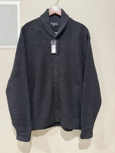 rag & bone SALE EVENT Wool Shawl Cardigan in Charcoal Size XXL Jacket - Picture 1 of 13