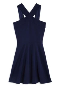 Aqua girls cross front dress Size S (8) big kid 100% exclusive Bloomingdales - Picture 1 of 3