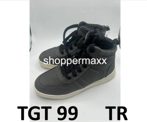 Boys' Brice Slip-On Zipper Sneakers - Cat & Jack, Gray, SIZE 4 - Picture 1 of 7