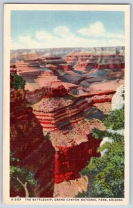 Postal 1945 Fred Harvey Restaurants acorazado Maricopa Point Ashfork Arizona - Imagen 1 de 2