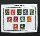 11 France stamps 1906 - 1937 , Sower series