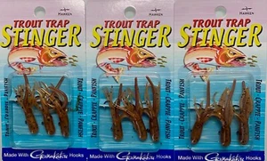 Hawken Trout Trap Stinger Mini-Tube Jigs 1/32 oz. 3 packages of 3 jigs  - Picture 1 of 1