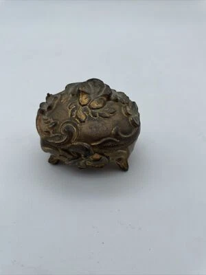 Art Nouveau Jewelry Casket Gift Box 20th Century Adorable Small Size Unlined - Image 1 of 4
