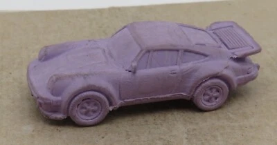 RARE HERPA HO 1/87 GOMME PORSCHE 930 TURBO VIOLET MADE IN WEST GERMANY NO BOX - Photo 1/4