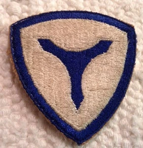 WW2 U S ARMY 3RD SERVICE COMMAND GROUND UNIT PATCH CUT EDGE NO GLOW - Picture 1 of 2