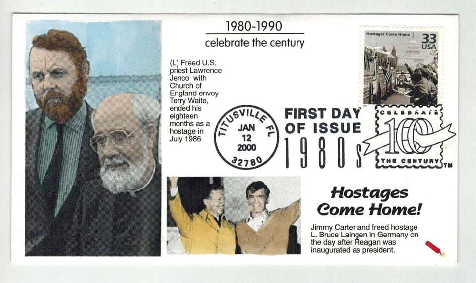 DYNAMITE HANDPAINTED OR TINTED 1980s US HOSTAGES COME HOME Jimmy Carter etc - Image 1 of 1