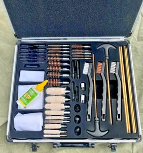 UNIVERSAL WINCHESTER SUPER DELUXE GUN CLEANING KIT WITH HARD CASE 60 PIECE SET - Picture 1 of 3