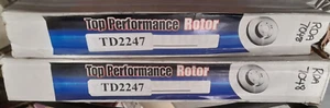 Top Performance Disc Brake Rotors - pair (TD2247) RDA7048 - Picture 1 of 2