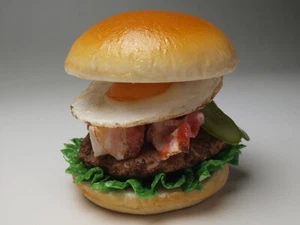 Made in Japan Fake food / Food replica Bacon and eggs burger New!! - Picture 1 of 8