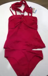 Neu Amoena Damengröße 8 Bikini-Set Badeanzug rot Tankini - Bild 1 von 5