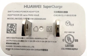 HUAWEI SWITCHING POWER ADAPTER USB WALL CHARGER HW-050100U01 5V 1A Tested - Picture 1 of 5