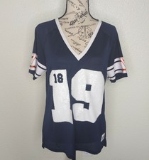 Victoria's Secret PINK Womens XS Jersey Virginia Tech Hokies Sequins #19 Bling