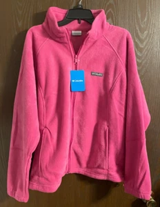 Columbia Women's Benton Springs Fuchsia Full-Zip Jacket 3X - NWT - Picture 1 of 2