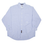 Tommy Hilfiger Plain Shirt Blue Long Sleeve Mens Xl