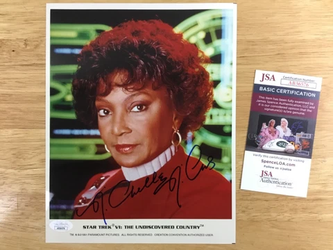 (SSG) NICHELLE NICHOLS Signed "Star Trek - Uhura" Photo - JSA (James Spence) COA Cover
