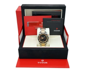 Tudor Grantour Fly Back Chronograph 20551N 18K Gold and Stainless Steel Watch - Picture 1 of 5