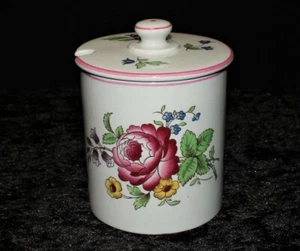 Spode Marlborough Sprays Floral Jam Jelly Jar with Lid, England - Picture 1 of 7