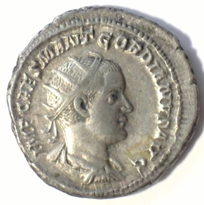 GORDIANO III 238-9 AD ARGENTO ANTONIANO VITTORIA AVG ROMA XF SEAR-8664 - Foto 1 di 2